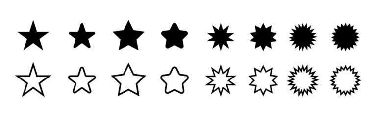 Star icon collection