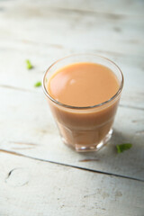 Healthy fruit smoothie in a glass