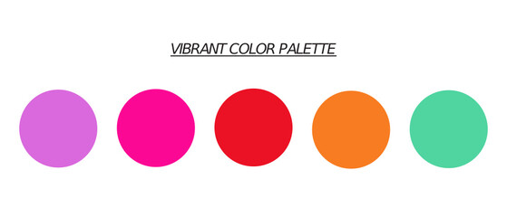 Vibrant spring/ summer color palette 2022/23 for fashion/ web designing/ graphic/ illustration	
