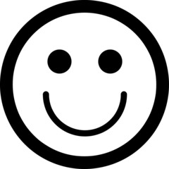 Fototapeta premium Happy smile icon vector illustration on white background,.eps