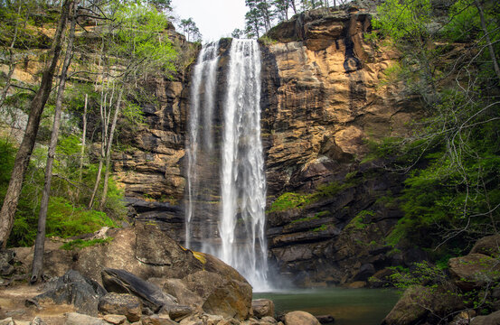 Toccoa Falls in Toccoa Falls, Georgia.
