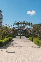 Obraz premium Jardim dos Campos is located in front of the house where the renowned novelist Júlio Dínis lived.