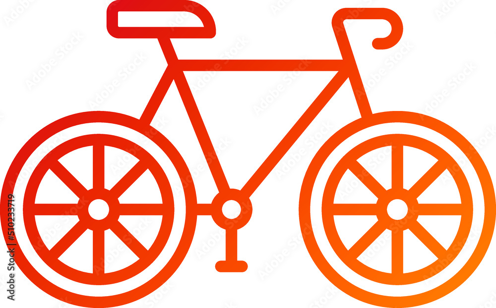 Sticker cycling icon style