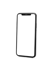 Modern smartphone isolated on white