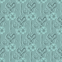 Vector illustration. Fountain pen hand, write in ink. Handmade,  dark background, seamless pattern
