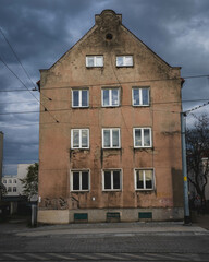 An old house in Gdańsk, Nowy Port district.