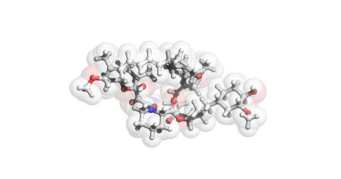 Sirolimus/ Rapamycin, Immunosuppressant And Anticancer Drug, 3D Molecule