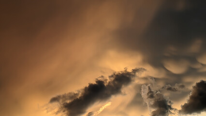 Sky at evening in Tbilisi Georgia 11.06.2022