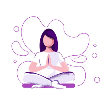 girl in yoga pose