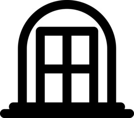icon illustration of Window - Single high quality outline black style for web design or mobile app.