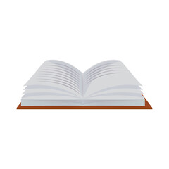 book on white background
