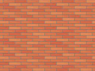 Brick wall seamless Vector illustration background