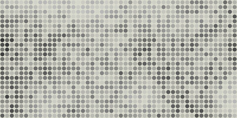 Abstract Black and White Spotted Pixels Pattern with Random Shades of Gray - Geometric Mosaic Texture, Generative Art, Vector Background