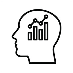 analytic icon.business concept. vector illustration on white background