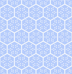 Abstract seamless geometric hexagons pattern. Honeycomb structure.