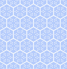 Abstract seamless geometric hexagons pattern. Honeycomb structure.