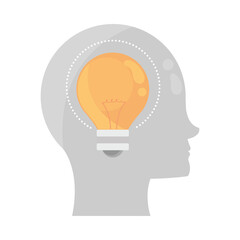 think head with bulb