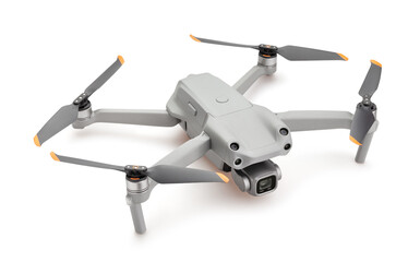 drone path isolated on white