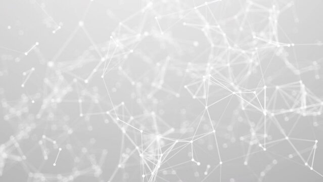 Abstract White Plexus Futuristic Technology Background