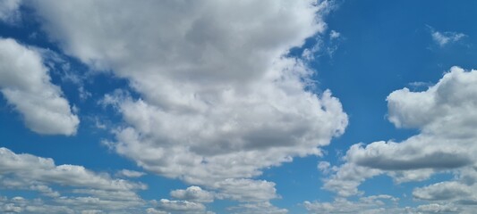 fluffy white clouds
