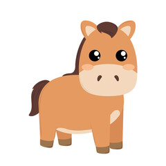 Obraz na płótnie Canvas cute horse icon
