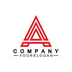 Letter A  Monogram Logo Design, Brand Identity Logos Designs Vector Illustration Template