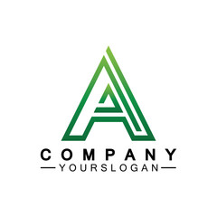 Letter A  Monogram Logo Design, Brand Identity Logos Designs Vector Illustration Template