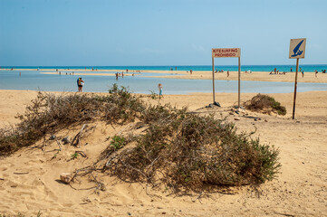 Fuerteventura's beach in east coast
