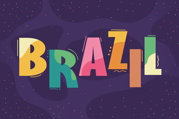 brazil text banner