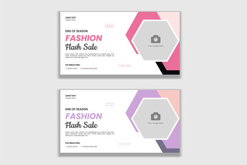 Fashion Flash Sale Social Media And Web Banner Template
