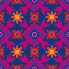 seamless pattern with flowers