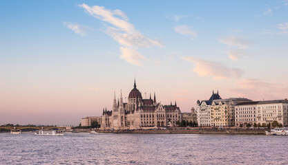 The Hungarian Parliament Building in Budapest