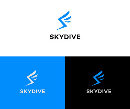 Skydrive F, FF Logo Design vector Template