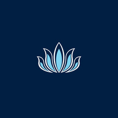 Fototapeta na wymiar Lotus logo or icon design