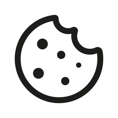 Cookie concept line icon. Linear Cookie concept outline symbol design. vector illustration.