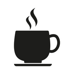 Coffee drink cup icon. Hot cup sign. Fresh beverage symbol. Quality design element vector illustration.