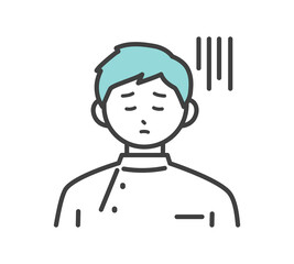 医療従事者の表情とジェスチャーのイラスト素材