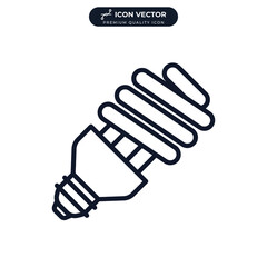 spiral bulb icon symbol template for graphic and web design collection logo vector illustration