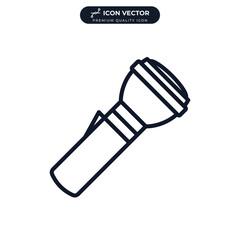 pocket torch icon symbol template for graphic and web design collection logo vector illustration