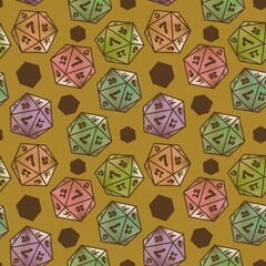 Kids seamless dice pattern for games and cards and fabrics and wrapping paper and packaging and notebooks