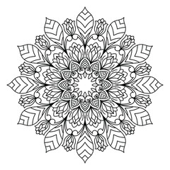 mandala for coloring pages, patterns, beautiful mantras, Islamic backgrounds, wedding cards, decoration templates