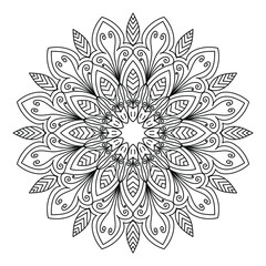mandala for coloring pages, patterns, beautiful mantras, Islamic backgrounds, wedding cards, decoration templates
