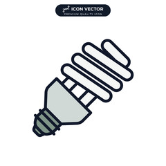 spiral bulb icon symbol template for graphic and web design collection logo vector illustration