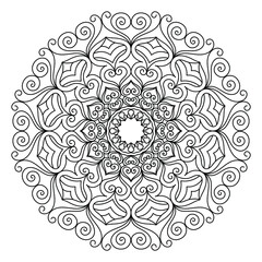 mandala for coloring pages, patterns, beautiful mantras, Islamic backgrounds, wedding cards, decoration templates