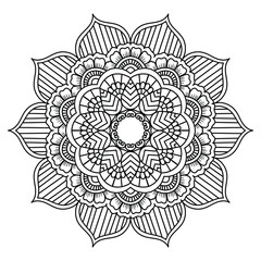 mandala for coloring pages, patterns, beautiful mantras, Islamic backgrounds, wedding cards, decoration templates