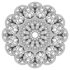 mandala for coloring pages, patterns, beautiful mantras, Islamic backgrounds, wedding cards, decoration templates