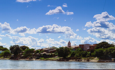 Obraz premium Town across the river