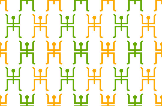 Seamless pattern. Vector Illustration of Bengali new Year Pohela Boishakh with traditional vector background. Perfect for wallpapers, pattern fills, web page backgrounds, surface textures, textile