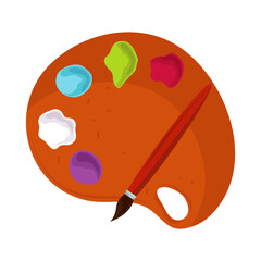 school artistic paintbrush