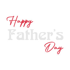 Happy Fathers Day Lettering retro Sticker